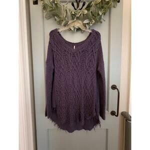 Free People, Tunic Sweater, Size Medium - Purple, great condition